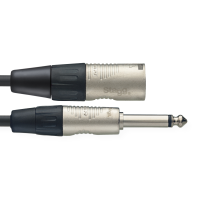 Stagg NAC3PXMR N series audio cable, jack/XLR (m/m), mono, 3 m (10')