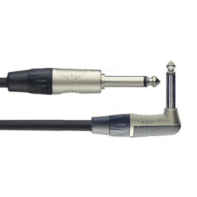 Stagg NGC3PLR Instrument cable, jack/jack (m/m, straight/L-shaped), 3 m (10')