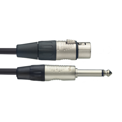 Stagg NMC3XPR N-Series Microphone Cable - XLR F / Mono Phone Plug
