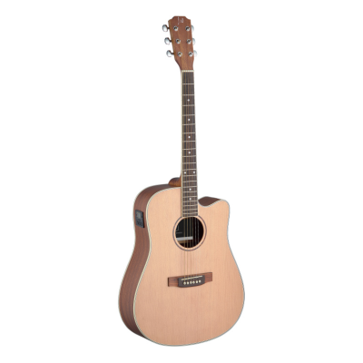 J.N. Guitars ASY-DCE Asyla series 4/4 dreadnought acoustic-electric guitar with solid spruce top