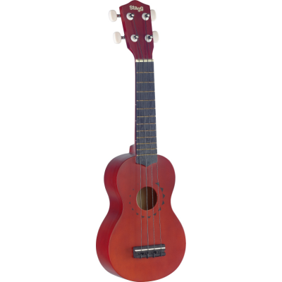 Stagg US10  TATTOO Traditional soprano ukulele with "tattoo" design, in black nylon gigbag