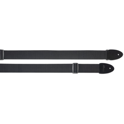 Stagg SNV5 BK Cotton guitar strap with leather ends