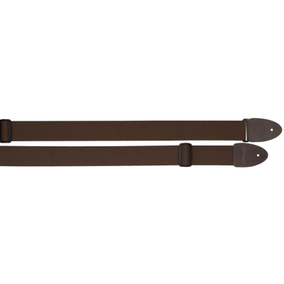 Stagg SNV5 BR Cotton guitar strap with leather ends