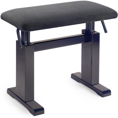 Stagg PBH 780 RWM VBK Hydraulic piano bench, rosewood colour, matt, with fireproof black velvet top