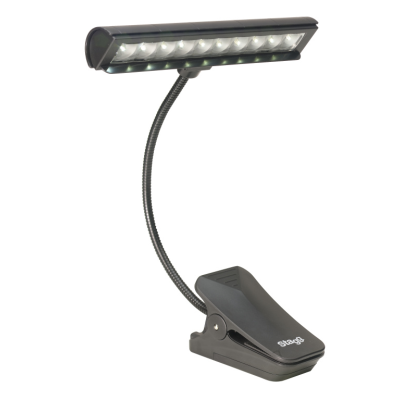 Stagg MUS-LED 10-2 Universele LED-lamp, vrijstaand en als clip-onlamp te gebruiken