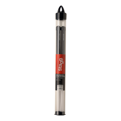 Stagg SBRU10-RN Polybristle nylon brushes with black rubber handle grip