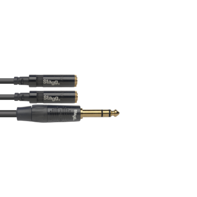 Stagg NYA010/PS2MJSR N-Serie Y-adapterkabel, jack / 2x mini-jack (m/v), stereo, 10 cm