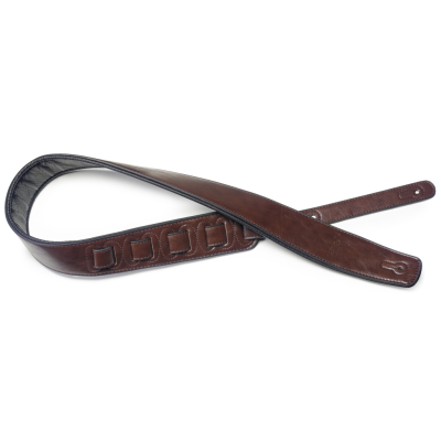 Stagg SPFL 30 BRW Brown padded leatherette guitar strap