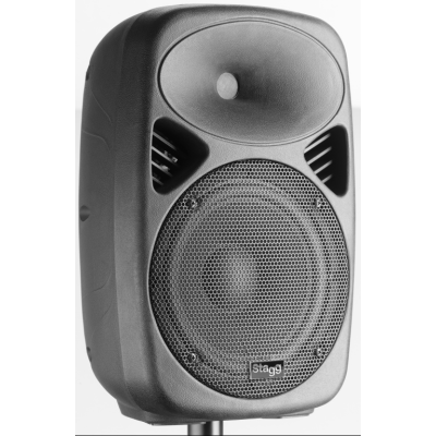 Stagg KMS8-0 8” 2-way active speaker, analog, class A/B, Bluetooth wireless technology, 100 watts peak power