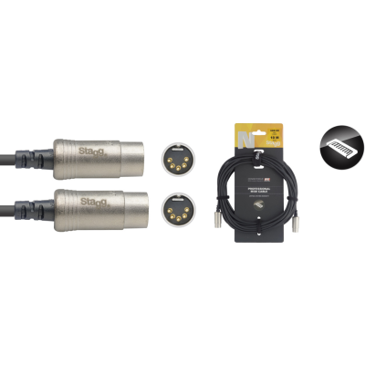 Stagg NMD10R N-Serie MIDI-kabel DIN/DIN (m/m), 10 m