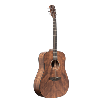 J.N. Guitars DOV-D Acoustic dreadnought guitar with solid mahogany top, Dovern series