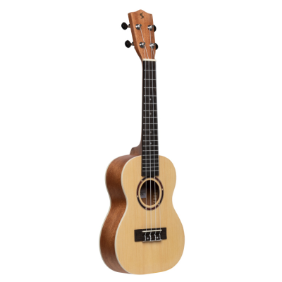 Stagg UC-30 SPRUCE Traditional concert ukulele with spruce top and black nylon bag