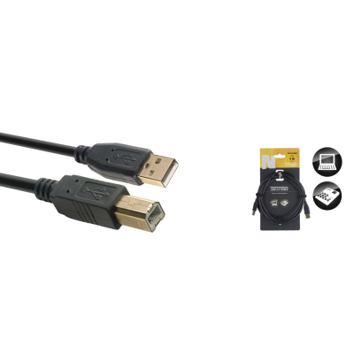 Stagg NCC3UAUB USB 2.0 cable, USB A/USB B (m/m), 3 m (10')