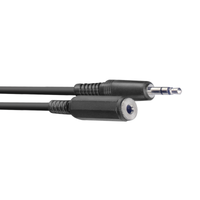 Stagg SAC3MPSBMJS Audio cable, mini jack/mini jack (m/f), 3 m (10')