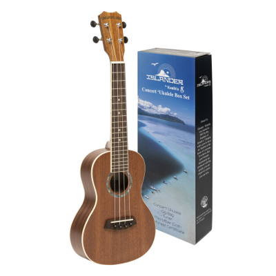 Islander PAT-BOX Traditional mahogany concert ukulele "reforest Hawai" MCB-4 + bag