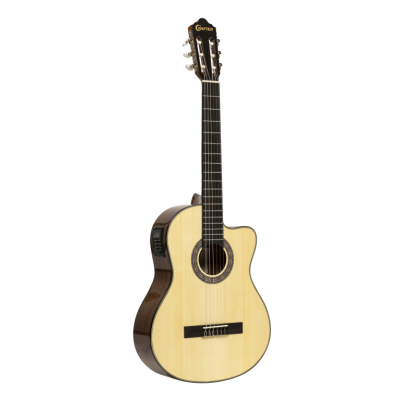 Crafter HC250-CE-N Silver Series 250, cutaway electro-acoustic classical guitar with Engelmann spruce top