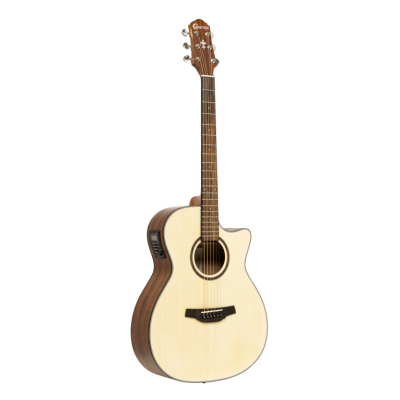 Crafter HT100-CE-N Silver Series 100 electro-acoustic guitar, orchestra model, with cutaway