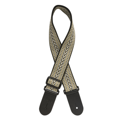 Stagg SWO COT RAF WH Woven cotton guitar strap with rafter pattern