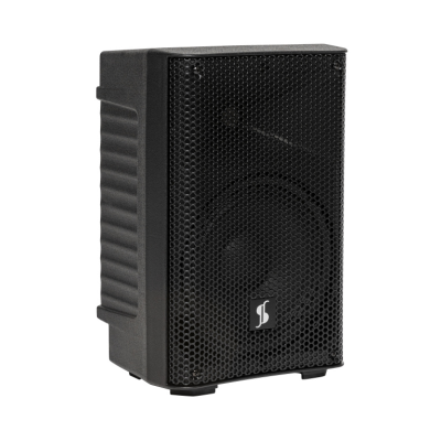 Stagg AS8B Active two-way 8" battery powered speaker, class D, Bluetooth with TWS, UHF microphone, 125 watts