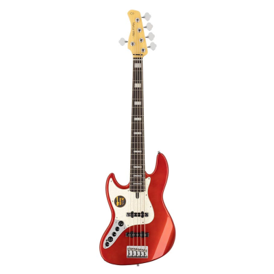 Sire Basses V7+ A5L/BMR V7 2nd Gen Series Marcus Miller lefty alder 5-string active bass guitar bright metallic red