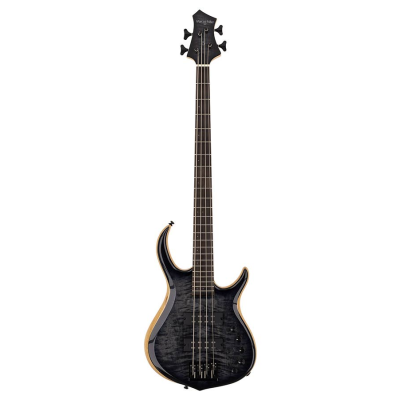Sire Basses M7+ S4/TBK M7 2nd Gen Series Marcus Miller swamp ash + solid maple 4-string bass guitar transparent black