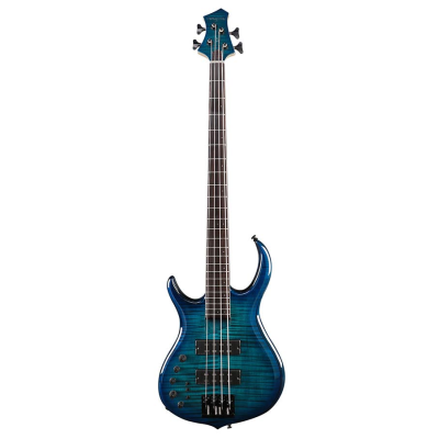 Sire Basses M7+ A4L/TBL M7 2nd Gen Series Marcus Miller lefty alder + solid maple 4-string bass guitar transparent blue