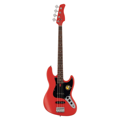 Sire Basses V3P 4/RS V3-Passive Series Marcus Miller Guitare basse passive 4 cordes rouge satiné