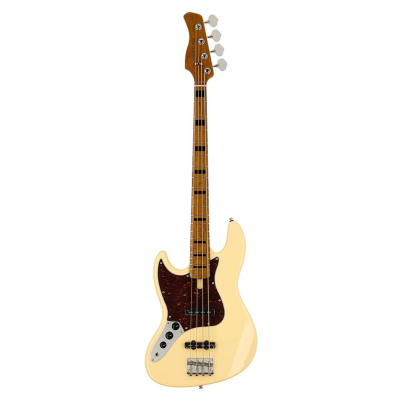 Sire Basses V5 A4L/VWH V5 Series Marcus Miller Lefty aulne guitare basse passive 4 cordes vintage blanc