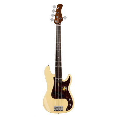 Sire Basses P5R A5/VWH P5 Series Marcus Miller aulne guitare basse passive 5 cordes vintage blanc