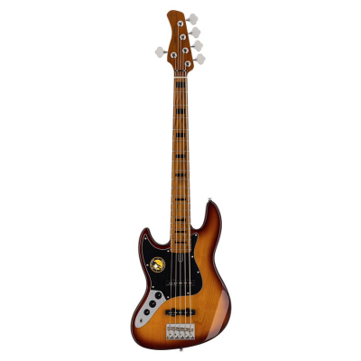 Sire Basses V5 A5L/TS V5 Series Marcus Miller lefty alder 5-string passive bass guitar tobacco sunburst