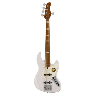 Sire Basses V8 S5/WB V8 Series Marcus Miller swamp ash 5-string active bass guitar white blonde