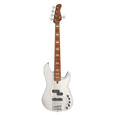 Sire Basses P8 S5/WB P8 Series Marcus Miller swamp ash 5-string active bass guitar white blonde