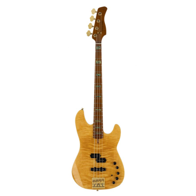 Sire Basses P10 DX4/NT P10 Series Marcus Miller swamp ash + flamed maple 4-string active bass guitar natural, with hard case
