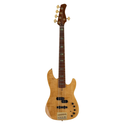 Sire Basses P10 DX5/NT P10 Series Marcus Miller swamp ash + flamed maple 5-string active bass guitar natural, with hard case