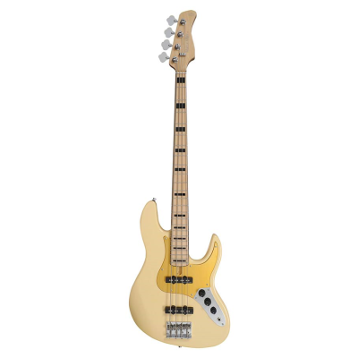 Sire Basses V5.24 A4/VWH V5 Series Marcus Miller alder 24 fret 4-string passive bass guitar vintage white