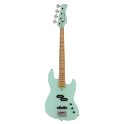 Sire Basses U5 A4/MT U Series Marcus Miller alder with flamed maple top 4- string short scale passive bass guitar mint green