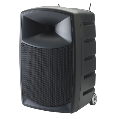 Audiophony CR25A-COMBO-F8 Draagbare 12" luidspreker van 250W op batterij inclusief 2 UHF microfoons en Bluetooth® ontvanger - 800MHz range accu akku