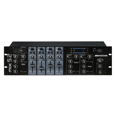 JB Systems MIX 5.2 Mixer with 5 channels and 2 Independent Zones