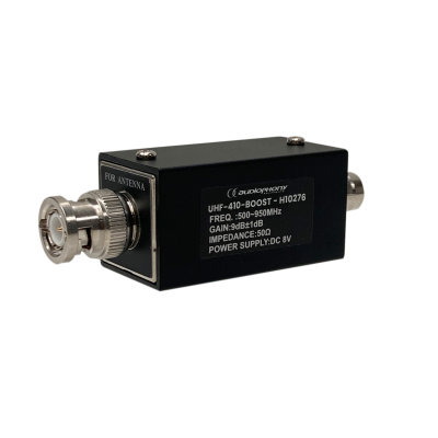 Audiophony UHF-410-Boost Antenna booster with BNC connector