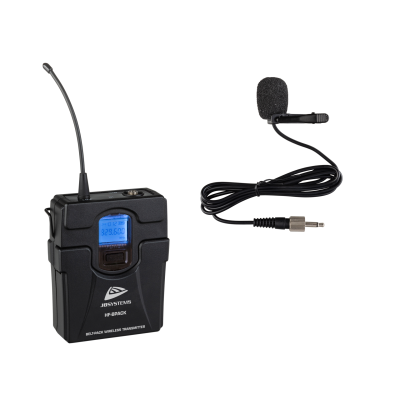 JB Systems HF-BPACK Belt-pack and lavalier microphone for use with the HF-TWIN RECEIVER