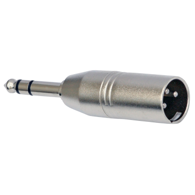 Hilec Adapter XLR male/ST.JACK Adaptor XLR Male / Stereo Jack Male - Sold by 2 pieces