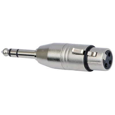 Hilec Adapter XLR female/ST.JACK Adapter XLR Female / Stereo Jack Male - Sold by 2 pieces