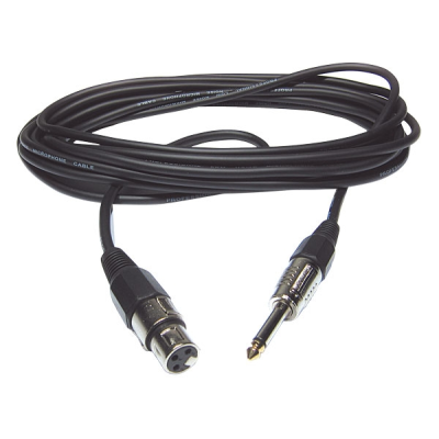 Hilec CM/XFJM-1.5 XLR female / Jack male mono microphone cable - 1.5m
