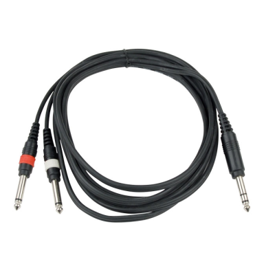 Hilec CL-36/1,5 1x Male stereo 6.35 Jack / 2x Male mono 6.35 Jack line cable - 1.5m