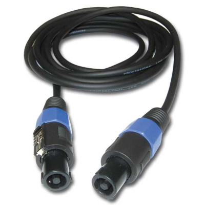 Hilec CS-21/20 Cordon haut-parleur 2x 1,5mm² - Pro Lock mâle / Pro Lock mâle - 20m