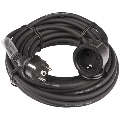 Hilec POWERCABLE-3G1,5-10M-G Power extension cable 3G1,5 and German Shuko connectors.