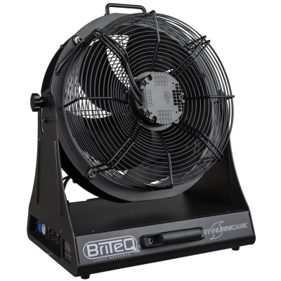 Briteq BT-HURRICANE DMX-controlled studio & stage fan, also perfect for use in clubs, theatres, rental applications… .