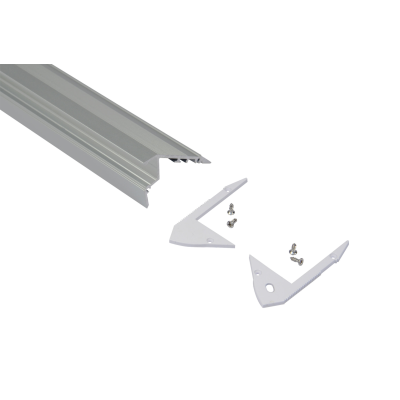 Contest TAPEprofil-F Profilé aluminium nez de marche - longueur 2m