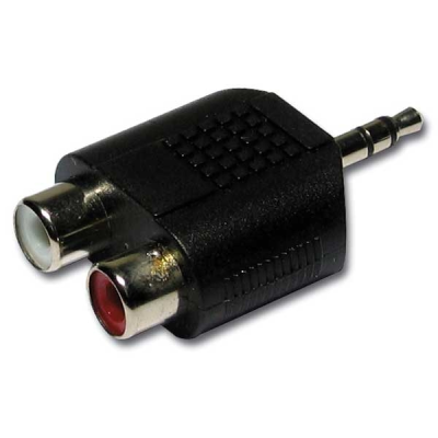Hilec ADAPT1105 Female RCA stereo / Male Jack 3.5 stereo adapter