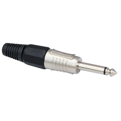 Hilec MONOJACK 6.3mm MALE CABLE Mannelijke Mono Jack connector 6,3mm voor kabel (2 stuks)